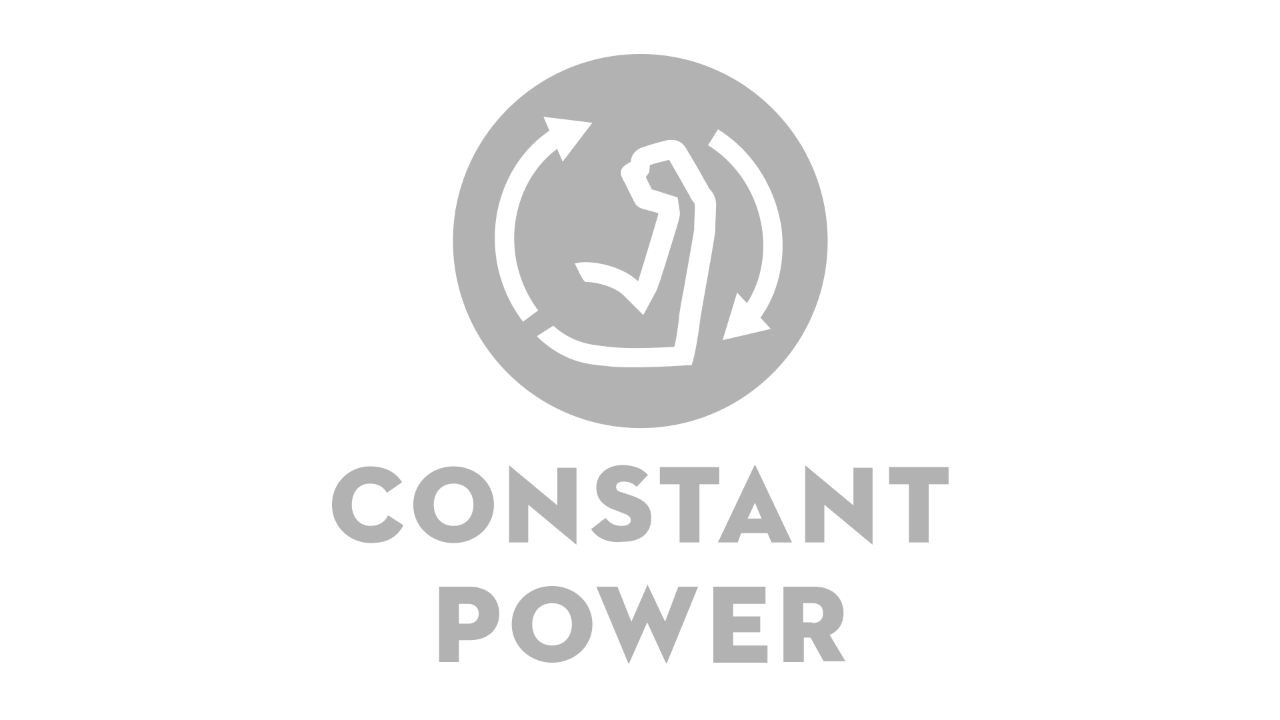Pictogramă cu un braț îndoit și două săgeți în sensul acelor de ceasornic, dedesubt inscripționat „Constant Power”